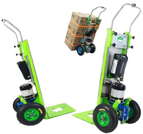 Vagn elektrisk trappvagn, arbetsbesparande handvagn upp och ner för trappor, elektrisk trappvagn, lämplig för bagage, resor, shopping, med 1500 W borstlös motor A, 48 A