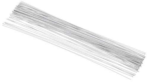 PATIKIL Filo Per Steli Floreali 18 Gauge 16, 100 Pezzi Filo Di Ferro Avvolto In Carta Accessori Per Steli Fiori Artificiali Per Bouquet Fai Da Te E Decorazioni Artigianali, Bianco