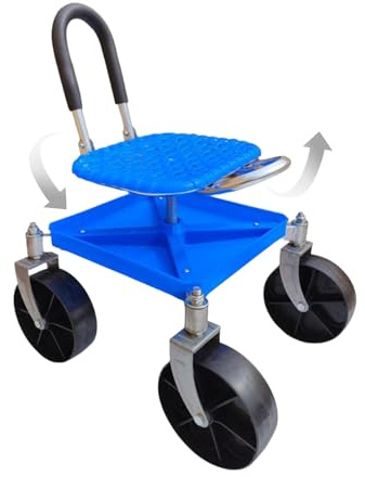 Dtaigou Tabouret de jardinage | Tabouret de jardinage pliable pour plantation avec plateau à outils – Capacité de charge de 150 kg Chaise de pelouse d'extérieur pour tailler des branches, élaguer la