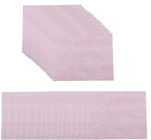 Wellrun 200PCS Pink Nail Dust Collector Filter Pads,Disposable Replacement Filters,Portable Nail Vacuum Cleaner Accessories for Nails Salons Spas