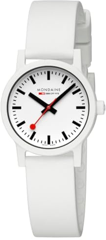 Mondaine – Essence Swiss Watch, klockor för män och kvinnor – officiell schweizisk järnvägsklocka – hållbar – klockor för män – tillverkad i Schweiz