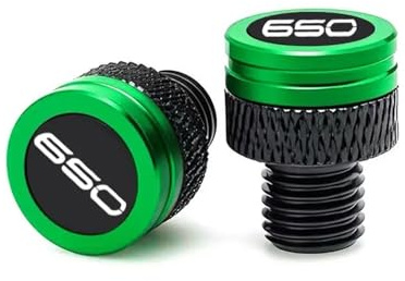 Bouchon de trou miroir vis tige trous Trou rétrovi Pour Z650 RS Accessoires Pour Rétroviseurs Extérieurs Usinés CNC(Green)