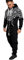 Amaci&Sons Herren Norweger Overall Jumpsuit Onesie Jogging Sportanzug Trainingsanzug Jogginganzug 3009 Schwarz XL