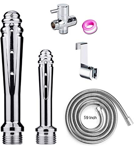 Duschkopf Set,Enema Dusche Analdusche mit , Dusche Mit Enema Kit,Klistierspritze Set Für Frauen Männer Unisex-Duschsystem-Duschset mit Regler und Schlauch
