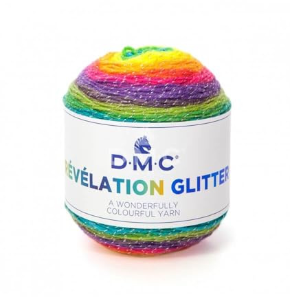 DMC - Révélation Lätt stickgarn, flerfärgad - Perfekt för trendstoler och sjalar | 150 g - 520 m