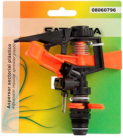 Asperseur arrosage réglable sectoriel en Plastique Prise 1/2 Fabriqué en Plastique, arrosage des Jardins/Cesped