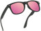 wearPro Sonnenbrille-Herren-Damen-Polarisiert-Rechteckig-Sonnenbrillen Unisex Retro Klassische Vintage Polarisierte Brille UV400 Schutz Classic Sunglasses Eckig für Fahren (Schwarz Rosa/Gespiegelt)