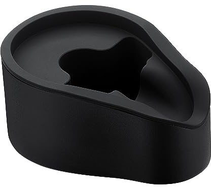 Normcore Portafilter Holder, Portafilter Tamping Station, 304 Stainless Steel With Silicon Espresso Holder Tamper Stand Fits 58mm Espresso Machines Portafilters, Black