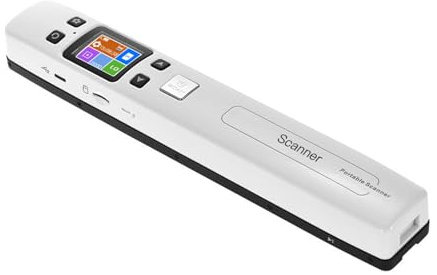 iScan02 Handheld Handheld Wand Dokument/Böcker/Bildscanner Upplösning 1050DPI High Speed Scanning Storlek A4 JPEG/PDF-format Färgglad LCD-skärm för Office Business Recipes