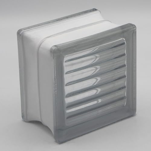 Basic Glasbaustein Gekreuzt klar, 11,5x11,5x8 cm - 8 Stück