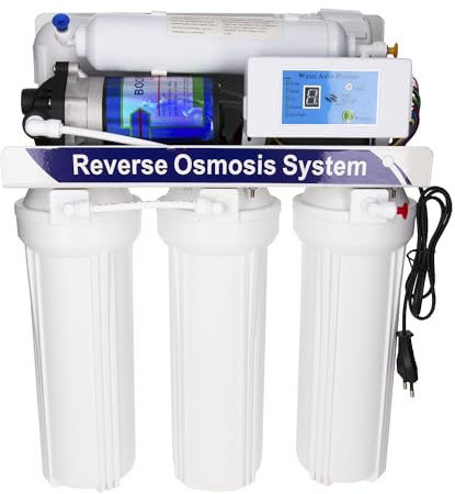 Aquavie Technology OsmoFLOW - Sistema de purificación de agua bajo fregadero por ósmosis inversa con depósito, hasta 370 l/día