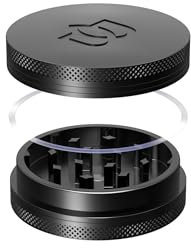 Bloomint Grinder in Alluminio - Grinder 2 pezzi - Per erbe, spezie e erbe 55 mm