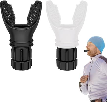 2 StüCk Lungentrainer Atemtrainer Ausdauertraining Lungentrainer,Breathing Trainer,Lungenübungsgerät,Mit Einstellbarem Widerstand,Verbessert Die Kraftausdauer,Kurzatmigkeit Reduzieren