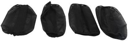 Picysa Protectores de Patas de Caballo, Botas de Malla, Juego de 4 Piezas, Protección contra Moscas Transpirable con Cierres Adhesivos Reforzados para Entrenamiento de Equitación (Negro)