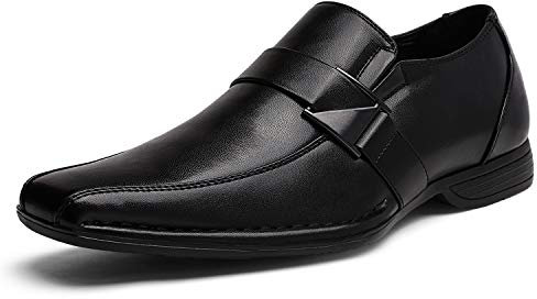 Bruno Marc Men's Giorgio-3 Black Leather Lined Dress Loafers Shoes Size 11 US/ 10 UK
