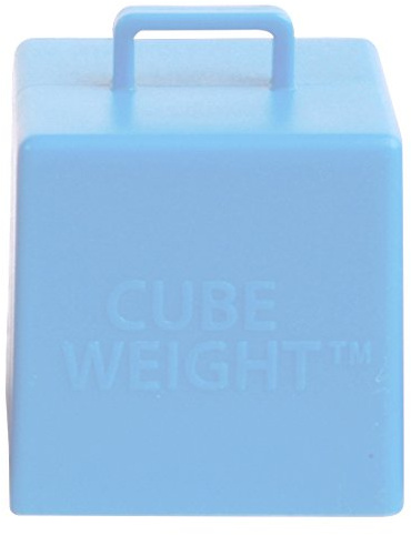 Creative Balloons™ Cube Weight – 65 g Baby Blue Balloon Weights for Helium Balloon Bouquets – 10‑Pack for Parties & Event Décor