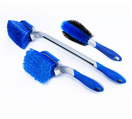 RENNICOCO Felgenreinigungsbürsten-Kit, Felgenbürste für Alufelgen und Reifenbürsten, Felgenreiniger für Ihr Auto, Motorrad oder Fahrrad