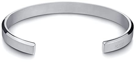 Alton of Sweden | Handgefertigt in Italien | Premium Armreif für Männer & Frauen | Edelstahl Armband in Silber & Gold | Exklusive Schmuck-Geschenkbox