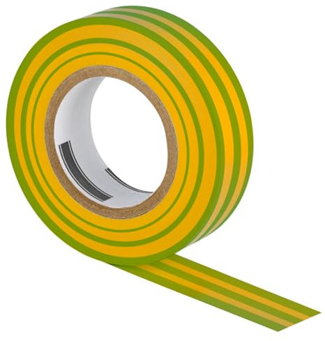 ISOLATECH 1pc nastro isolante in PVC rotolo 19mm x 20 metri messa a terra colorata set professionale auto motore sottile cavo elettrico stretto termo resistente al freddo