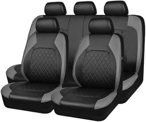 Car Seat Covers Full Set for VW Tiguan (5N) 1.Gen 2009 2010 2011 2012 2013 2014 2015 2016, Non-Slip Waterproof Durable Vehicle Seat Covers,D-Grey