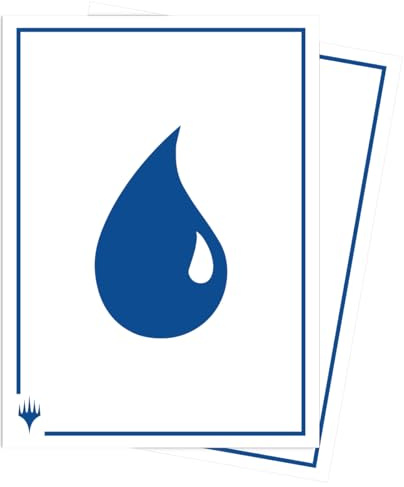 Ultra Pro Magic: The Gathering Mana 8 Apex Deck Protector Sleeves, 105 pcs, Polypropylene, Island Design, Standard Size