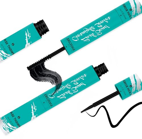 Ögonfransar Bond & Seal, svart 12 ml mascara | 72h grepp, 2-i-1 lim och förseglare, DIY (House of Lash)
