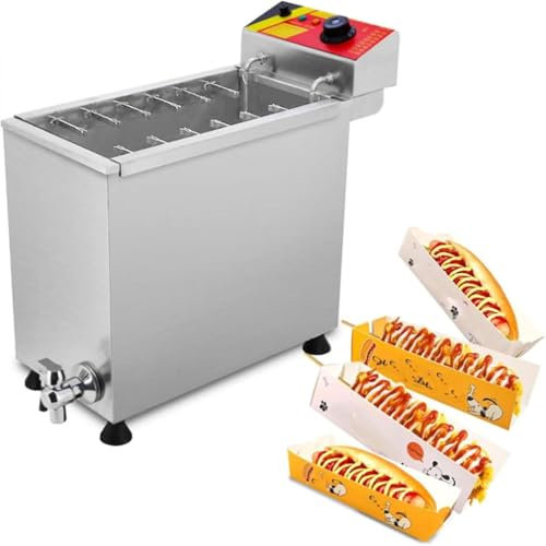 Elektrisk Kommersiell Majs Hund Fritös Ost Hot Dogs Sticks Maker Maskin Automatiska Fritöser För Kök Restaurang Hem,220V