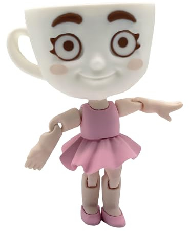 Genérico Figurine Ballerina Capuccina – Jointed Brainrot Italian Meme – Cappuccino Assassino