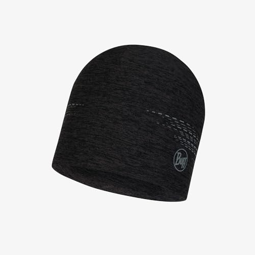 Buff®| Gorro Dryflx Secado rapido, Elastico, Reflectante, Nocturno, Brillante, Visibildiad, Running, Correr, Absorbe Humedad, Hombre Mujer Talla única Negro
