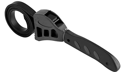 Ausla Multifunktionale Gurtschlüssel, Strap Wrench, 500mm Rubber Strap Schraubenschlüssel, Einstellbare Flaschenöffner Ölfilterschlüssel, Universal Ölfilter Spanner Removal Werkzeug