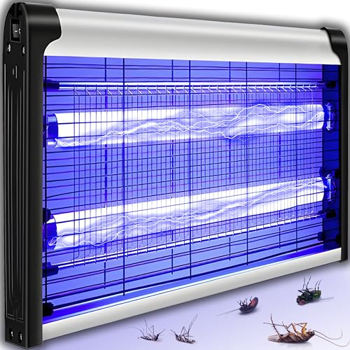Retoo UV Elektrischer Insektenvernichter 20W, Schädlingsbekämpfer perfekt gegen Fliegen, Mücken, Küchenmotten, Lebensmittelmotten, Insekten, Schnell und Chemiefrei, Fliegenvernichtung für Innen Außen
