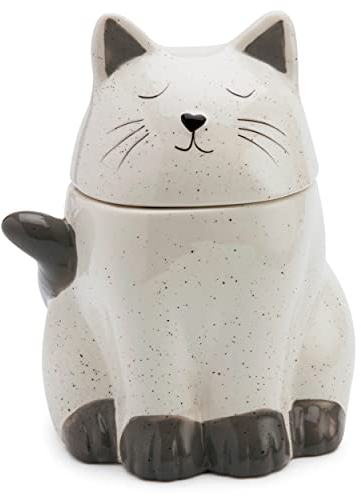 Mousehouse Gifts - Cat-Themed Family Cookie Jar, Cat Biscuit Tin for Kids