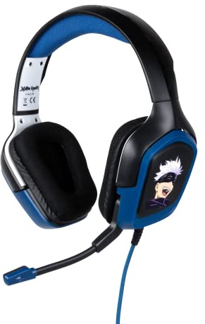 Konix Jujutsu Kaisen Universal Gaming Headset - 40 mm högtalare - flexibel mikrofon upp till 45° - Gojo-mönster