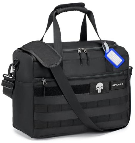 SPAHER Taktische Reisetasche Handgepäck 40x30x20 Wizzair Vueling Volotea Hand Luggage Handtaschen Organizer Duffle Bag Reise-Gepäck Koffer Tasche Kleidung Koffer for Herren Damen