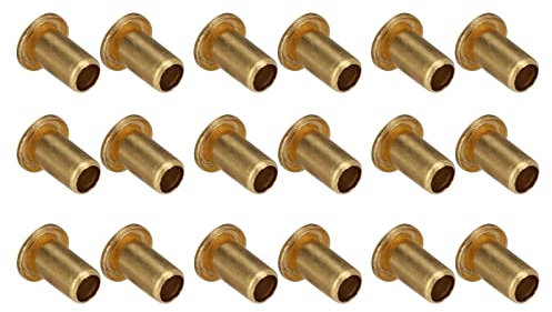 500 Uds remache hueco latón decorativo agujero pasante excelente cobre hebillas de ojo de aire ojales cobre ojo de aire 1,7x3,5x2,8mm (1.7x3.5x2.8mm)