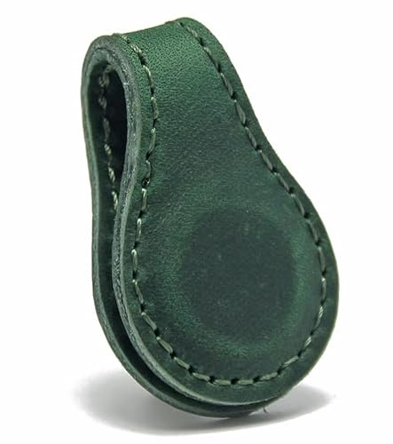 One Shop homme pince à billets en cuir synthétique argent clip billets femme aimant billets magnétique pince à billets porte-monnaie accessoires portefeuilles, vert, 6 cm, Classique