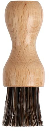 1 brosse à légumes en bois - Poils naturels - Brosse à champignons - Brosse à pommes de terre - Brosse à champignons - Brosse de cuisine - Convient pour la vaisselle, les légumes, les fruits, la