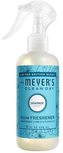 MRS. MEYER'S CLEAN DAY, Room Freshener, Dewdrop Scent, 8 Ounce Non-Aerosol Spray Bottle