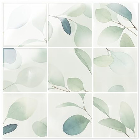 Peel & Stick Tile Stickers Waterproof Self-Adhesive Backsplash Stickers for Kitchen Bathroom Decor 10 Pack 11.8''x11.8'' (Light Green)