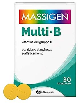 Integratore Alimentare Di Vitamine Del Gruppo B Per Il Tono Psico Fisico Massigen Dailyvit+ Multi B 30 Compresse
