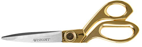 Westcott 17196 8-Inch Stainless Steel Gold Scissors for Office and Home