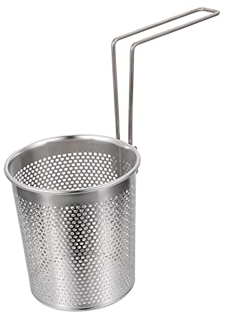 DOITOOL Tea Strainer - Stainless Steel Pasta Basket Mesh Spider Food Dumpling Noodle Skimmer Kitchen Sieve with Folding Handle