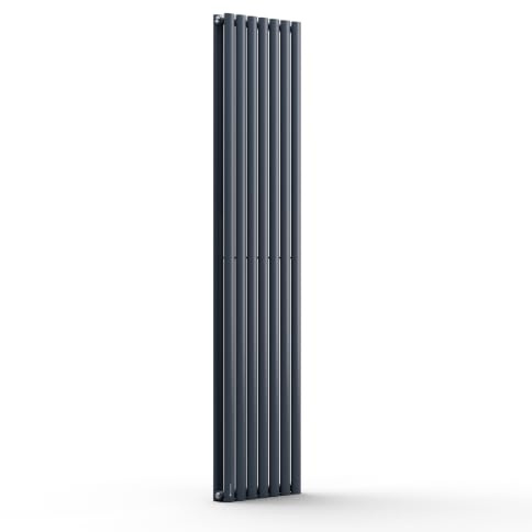 blumfeldt Låg förbrukningsvägg vertikal radiator, spis för badrum 1435W, elektriska termostatradiatorer för vägg, position, elektriska vertikala spisar, uppvärmning