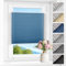 Zarnan Plissee ohne Bohren Verdunkelung Thermo Plissee Klemmfix Blau B80 x H110 cm(BxH) plisseerollo Klemmfix 100% Blickdicht Jalousien for für Fenster innen Sichtschutz