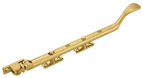 Kooples Hardware Casement Stay 12 Window Stay Arm for Wooden & Metal Windows – Traditional Brass Finish – Sash Window Accessory for Home Improvement (Polished Brass, 300mm)