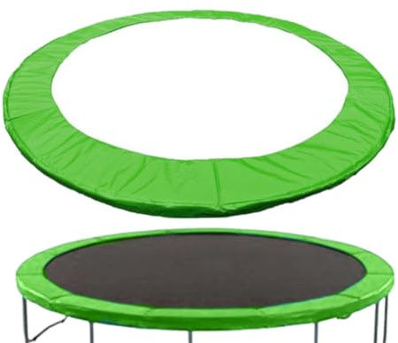 ARSBORUI kantskydd för studsmatta, Ø 183 244 305 cm fjäderskydd, kantskydd, extra tjock säkerhetsmatta, UV-resistent och rivbeständig, ramstoppning, studsmatta tillbehör