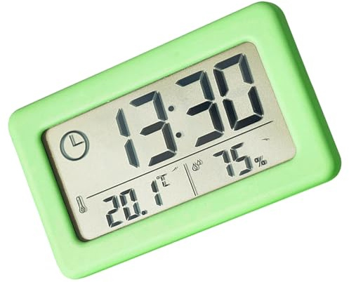 Zeizafa Orologio digitale sottile con temperatura e umidità per la decorazione domestica