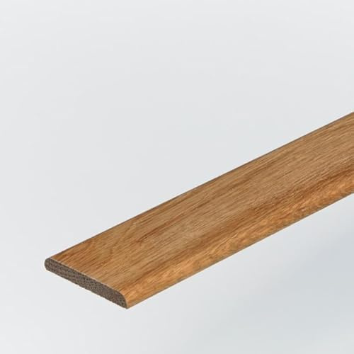 Project DIY Listello di copertura in rovere massello, 900 mm x 44 mm x 6 mm, rivestimento per pavimenti in vero legno per fessure di espansione, perfetto per laminato, legno e ingegnerizzato, 7