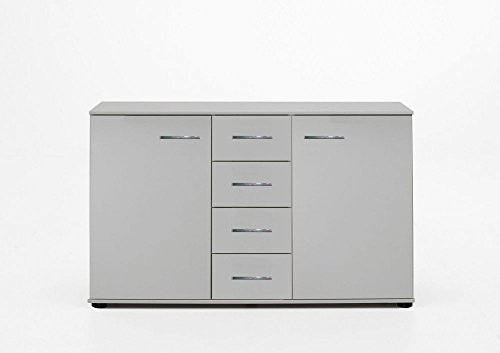 Beauty.Scouts Kombikommode Siblo L, Kommode, Schrank, Flurkommode, Kommode, Garderobenschrank, Regal, Sideboard, Anrichte, Aufbewahrung, Flur, Diele, Wohnzimmer, Schlafzimmer, Alpinweiß, 130x83x41cm