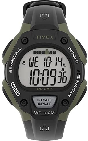 Timex Ironman Men's Classic 38mm Digital Black Resin Strap Watch TW5M44500